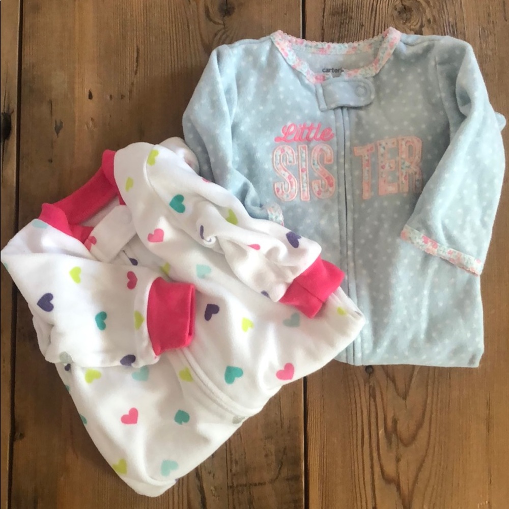 Fleece footie pajamas